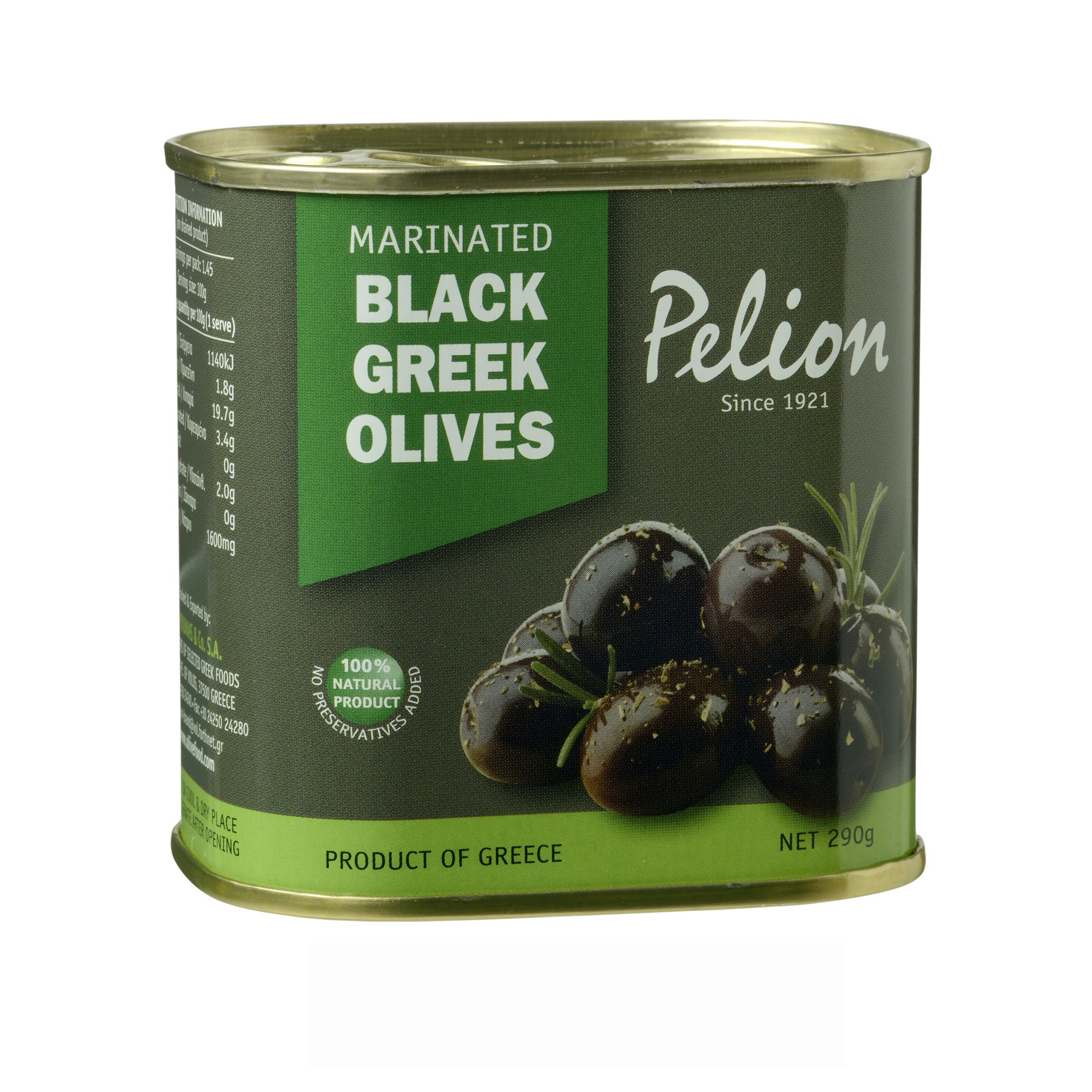 Marinated Black Olives 145g Eatgreek