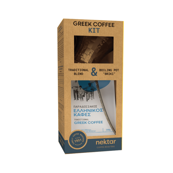 Traditional Greek Coffee 200g and Briki